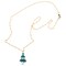 Emerald-Green and Clear AB Snow-Laden Austrian Crystal Christmas Tree Chain Necklace 14 Kt. Gold-Filled product 2